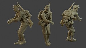 Italian soldier Attach ww2 IT10 model