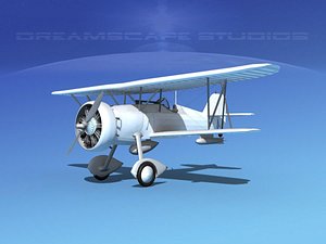 curtiss fighter goshawk 3d model
