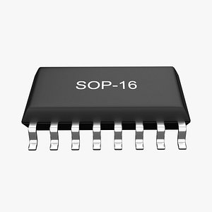 3D SOP-16 Chip model