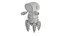 toy robot character ready 3D model