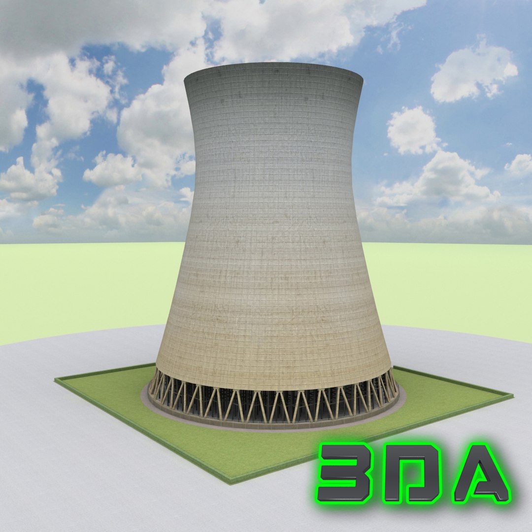 Cooling Tower 3d Model