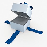 Christmas BOX Jewelbox Ribbon white