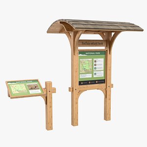 3D model information boards