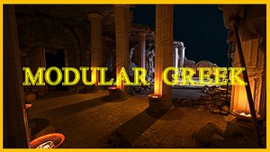 3D Modular Greek Ruins Asset Pack