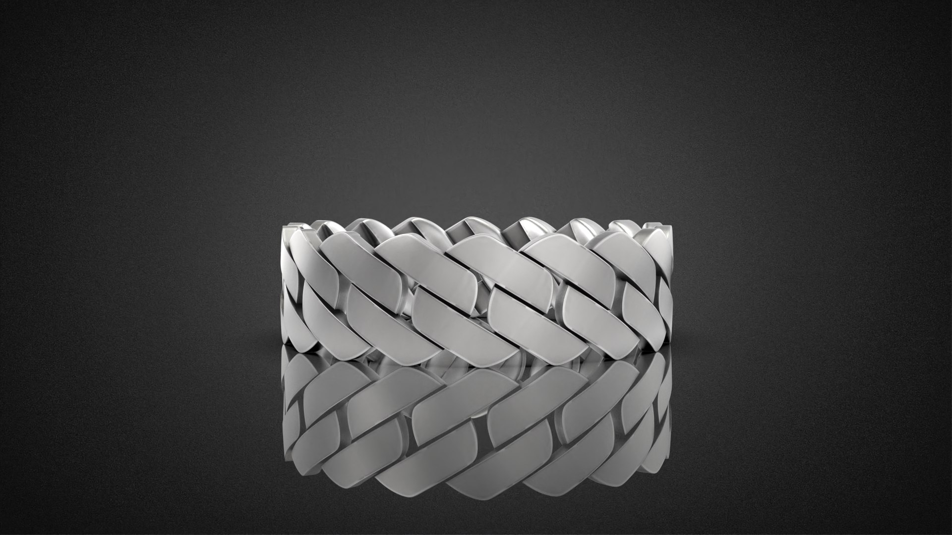 Miami Cuban Link Ring 6 Mm Wide 1620 Sizes R40 3D Print Model 3D