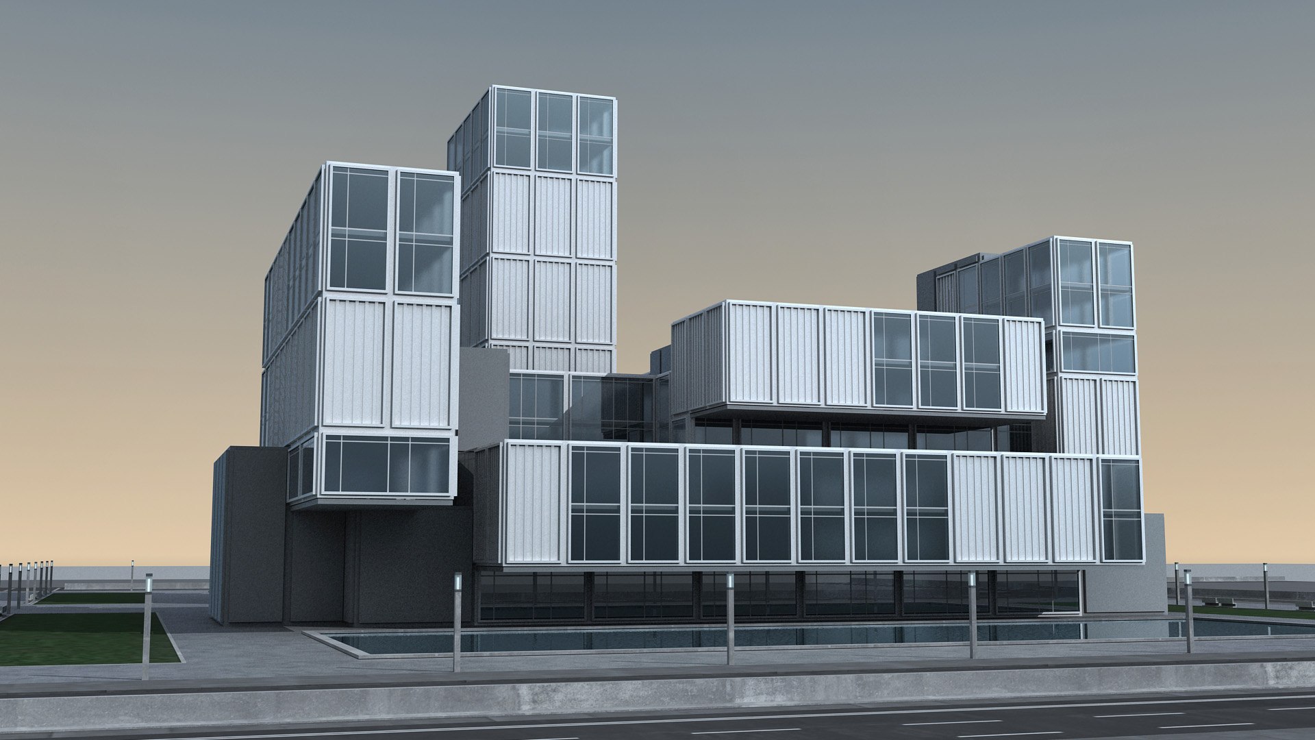 Modern Building 139 Scene Model - TurboSquid 1816459