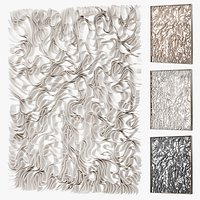 Wall art Parer porcelain sculptures Minimal modern art