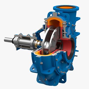 Horizontal Centrifugal Pump 3D