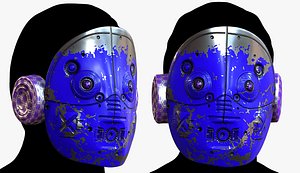 Gas mask respirator scifi mode 3D model