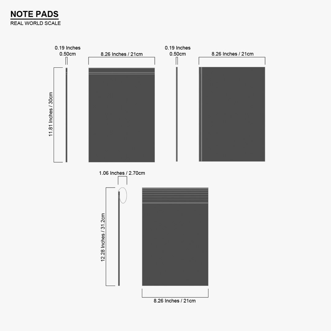 3d a4 note pads model https://p.turbosquid.com/ts-thumb/Y1/G9OJkQ/sUsWGJhK/notepads_scale/jpg/1331420678/1920x1080/fit_q87/20322c83e92ac3d4e39617099e79495d25042737/notepads_scale.jpg