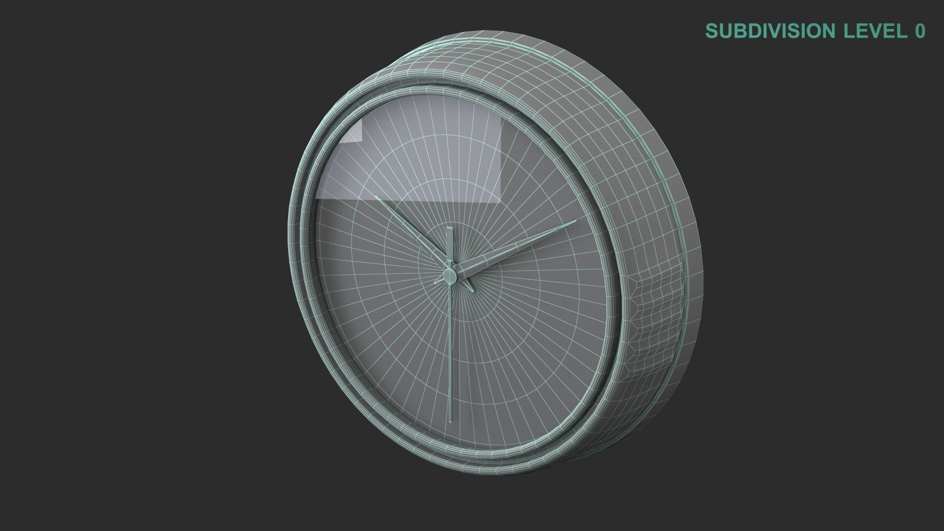 Wall Clock model https://p.turbosquid.com/ts-thumb/Y1/GFmAXO/Kw/wireframe0007/jpg/1664965941/1920x1080/fit_q87/cb0971c80c9df2e306f6729ab16ab43f9d5ba084/wireframe0007.jpg