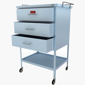 3d max medical supply cart