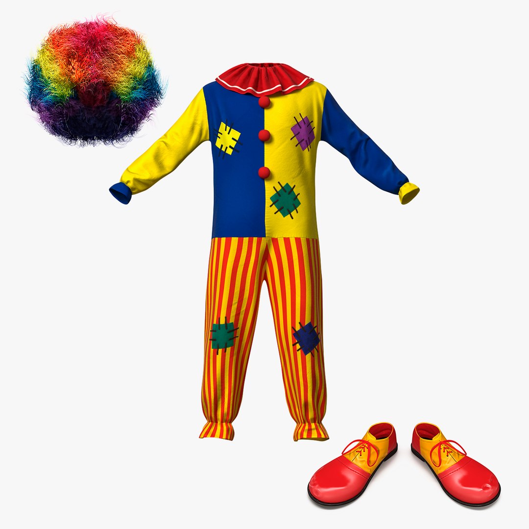 Clowns Clothing Collection 3D model preview