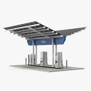 3D evgo fast charging station model
