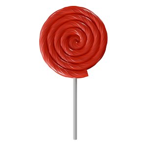 3D Swirl Lollipop 3D Print Model