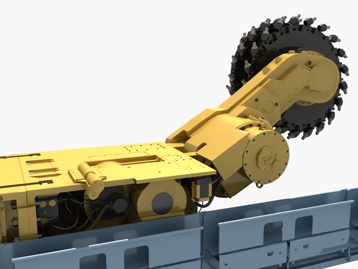 Wall Shearer Harvester Mining 3D Model - TurboSquid 1369834