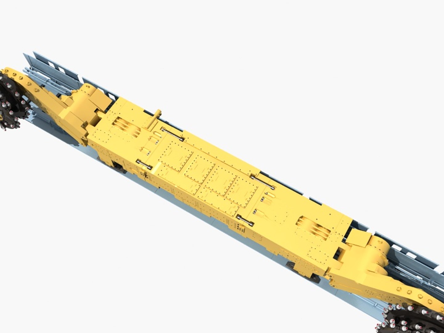Wall Shearer Harvester Mining 3D Model - TurboSquid 1369834