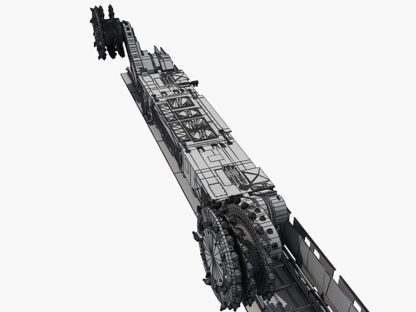 Wall Shearer Harvester Mining 3D Model - TurboSquid 1369834