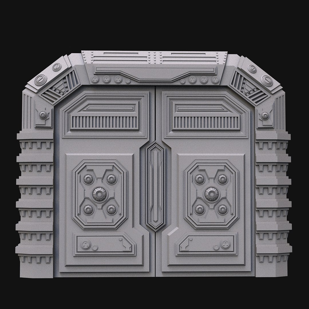 3D sci fi door - TurboSquid 1353219