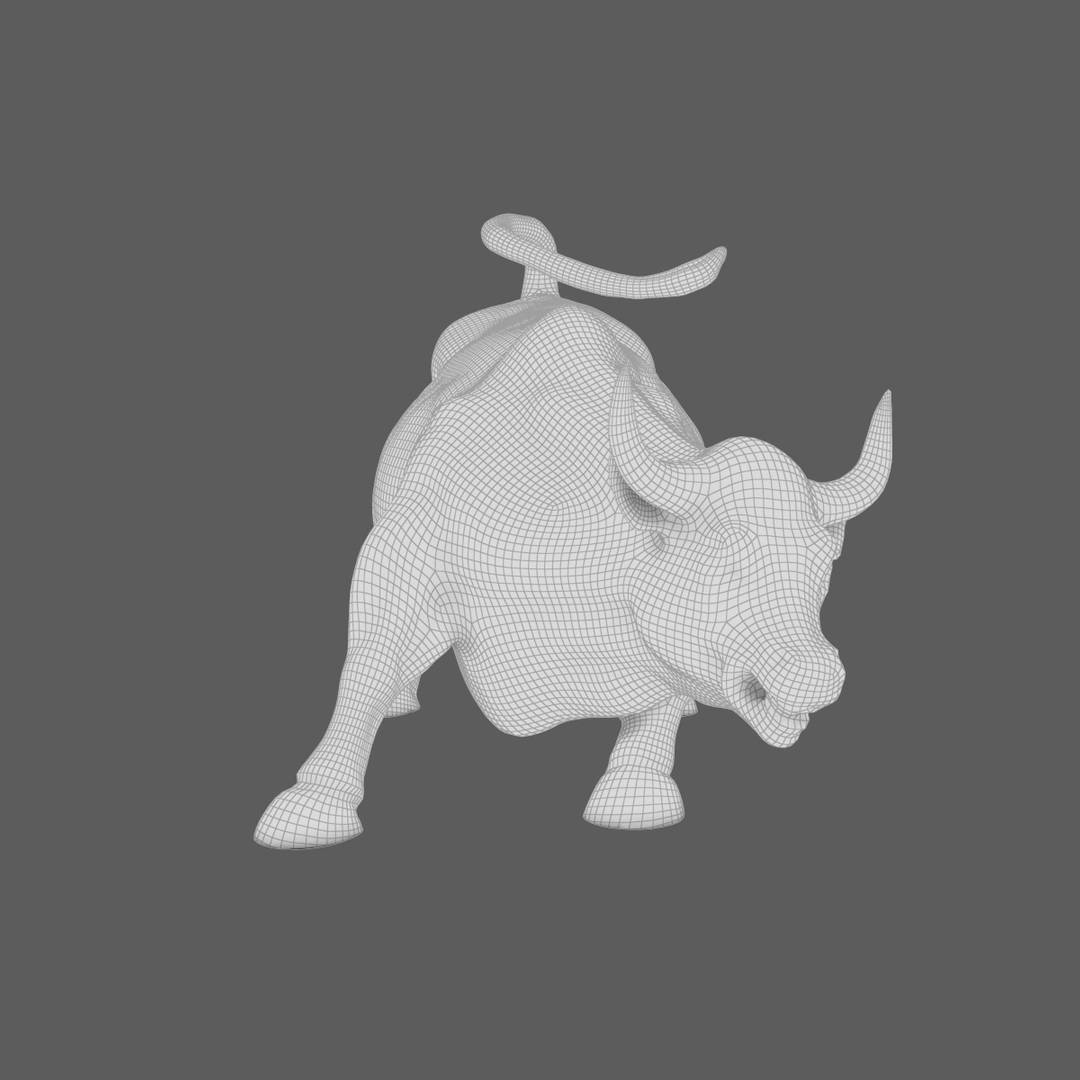 Charging Bull 3d Model Turbosquid 1210446 2468