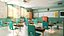 Cartoon Classroom Corridor