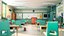 Cartoon Classroom Corridor