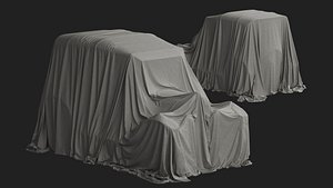 Vintage Car Cover 06 3D model