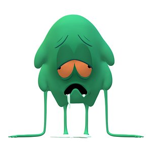 3D Sad critter model