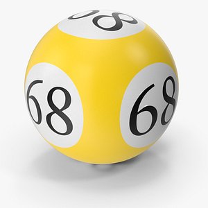 Bingo Ball 68 3D model