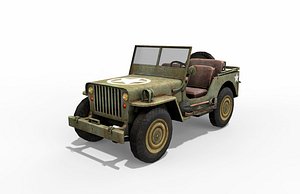 Armored Willys Army Jeep