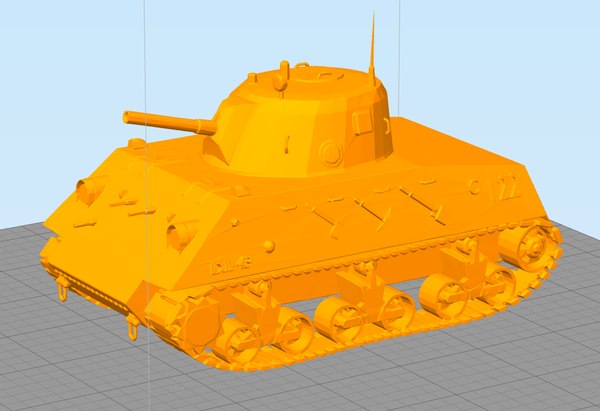 3D dl43 nahuel printable tank model