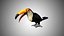 Collection d'oiseaux gréés Low Poly