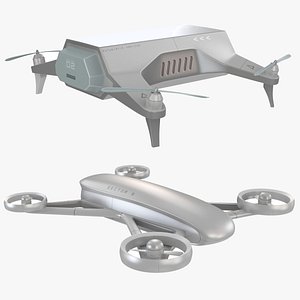 Futuristic Sci-fi Drone Vehicle Collection