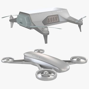 Futuristic Sci-fi Drone Vehicle Collection