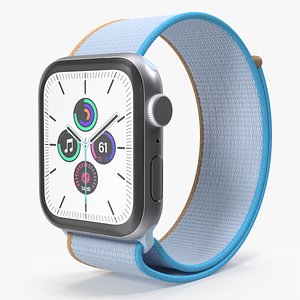 Silver Smartwatch 3D model