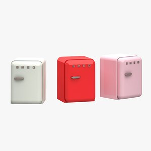 3d model smeg refrigerator