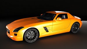 mercedes sls amg 3d max
