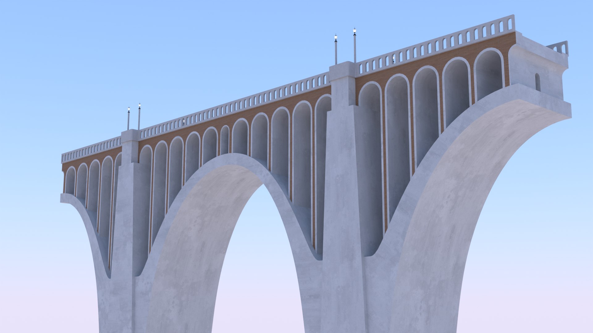 3D Model Road Rail Pedestrian Bridges - TurboSquid 2377215
