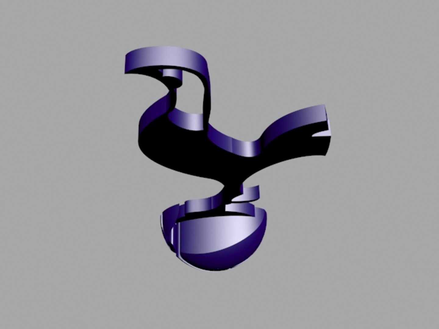 STL file Tottenham Hotspur FC Logo 🥅・3D printable design to