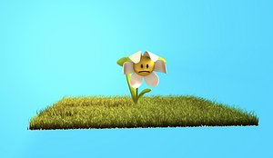 flower pose mixer 3d model