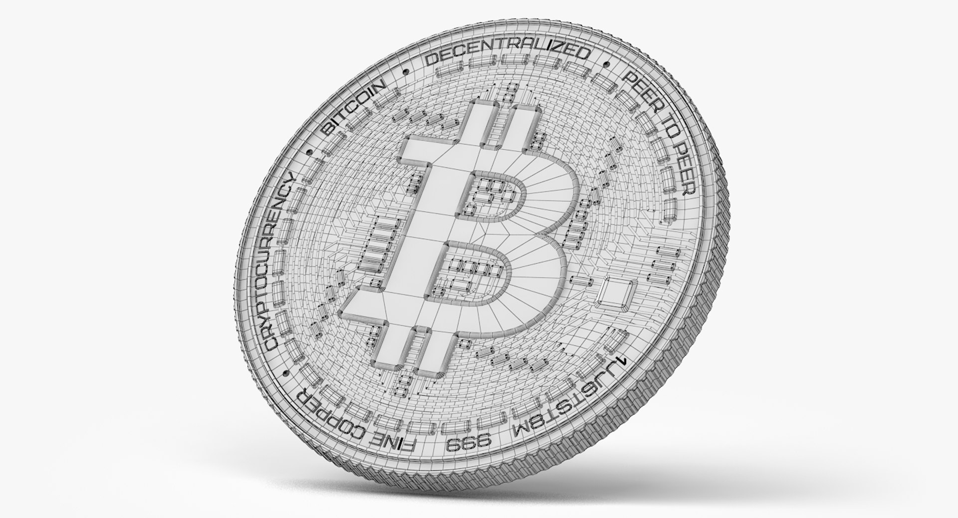 3D Model Bitcoin Bit Coin - TurboSquid 1243387