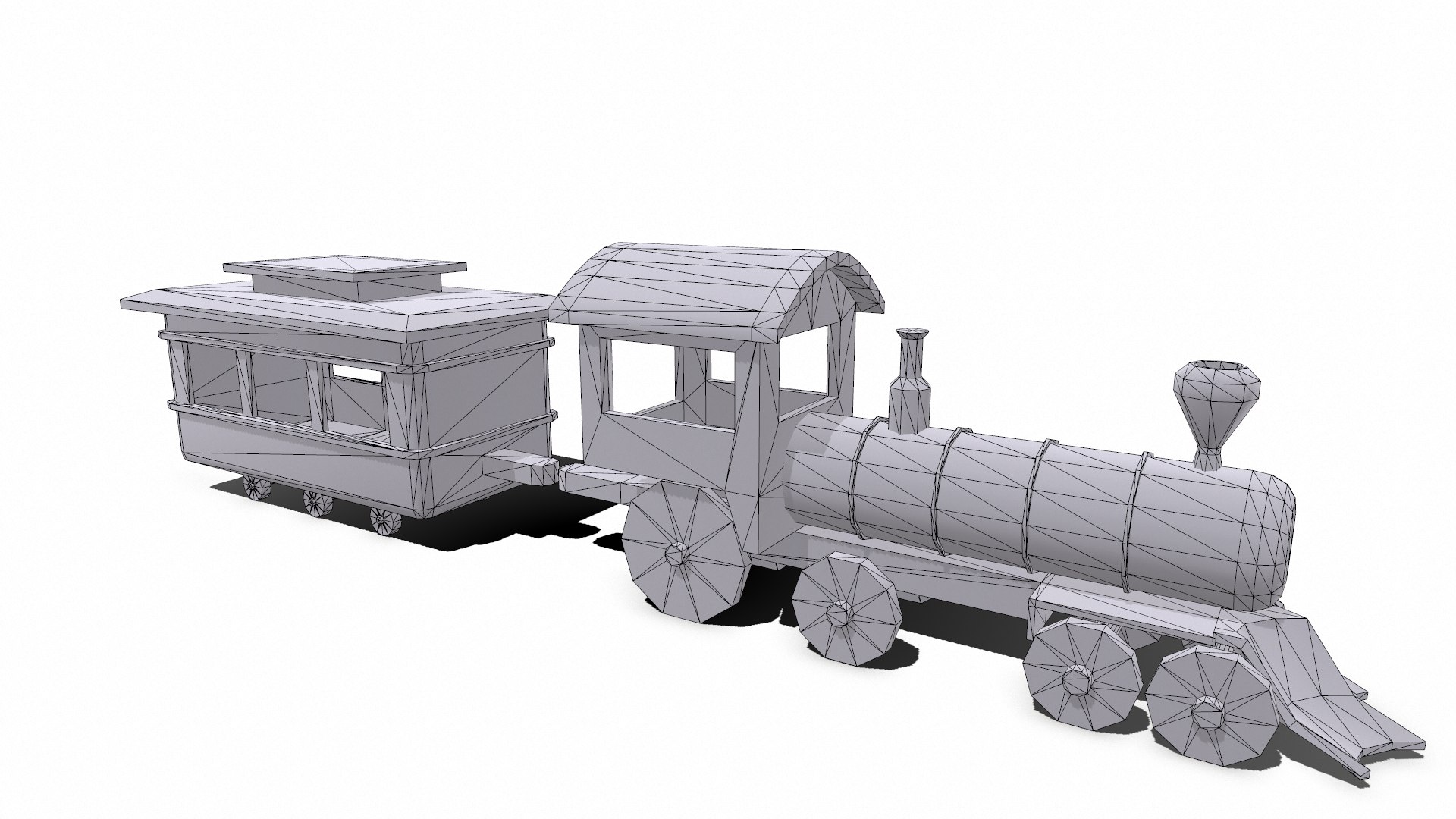 Free 3D Toy Train - TurboSquid 1919227