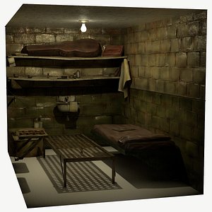 3d old prison cell