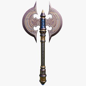 Battle Axe 02 All PBR Unity UE Textures Included