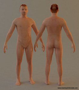 human male man 3d model