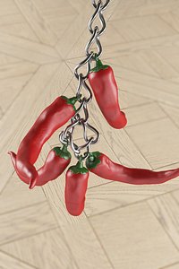3D chili pepper trinket