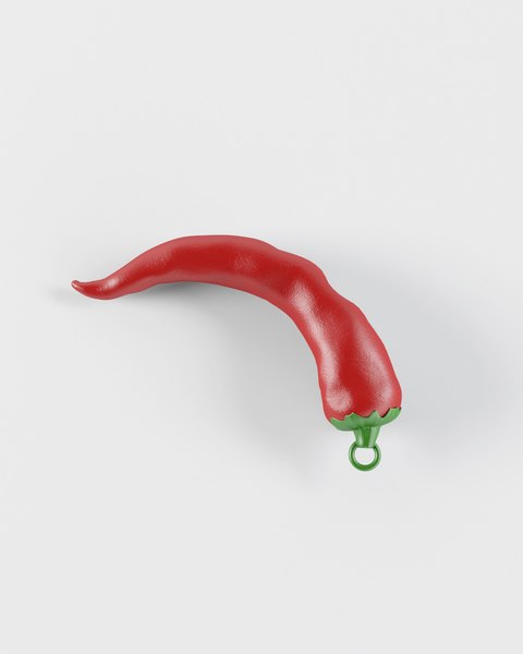 3D chili pepper trinket - TurboSquid 1443979