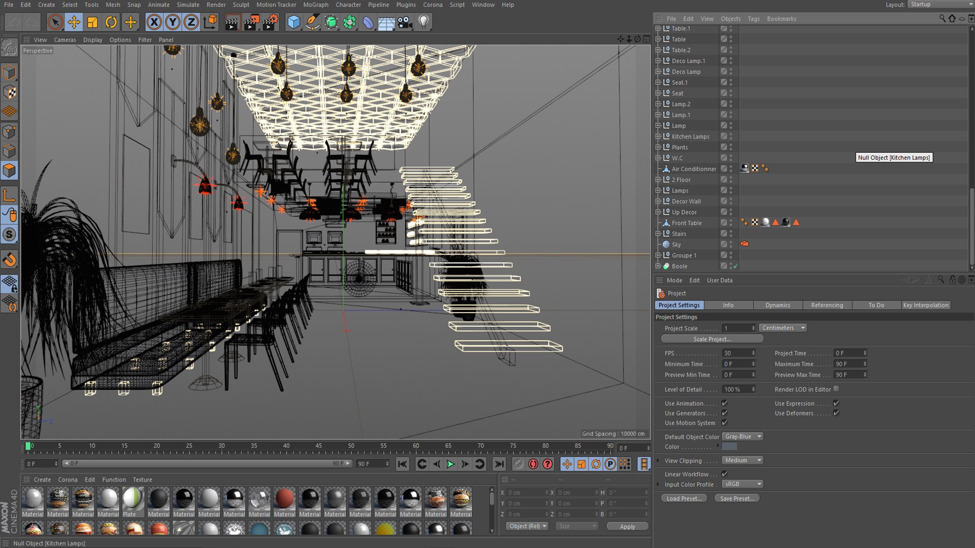 3D Modern Burger Food Interior Design - TurboSquid 1422445