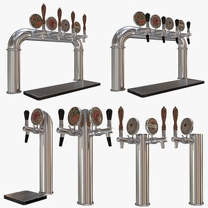 Bar pack 01 - Beer towers 3D model