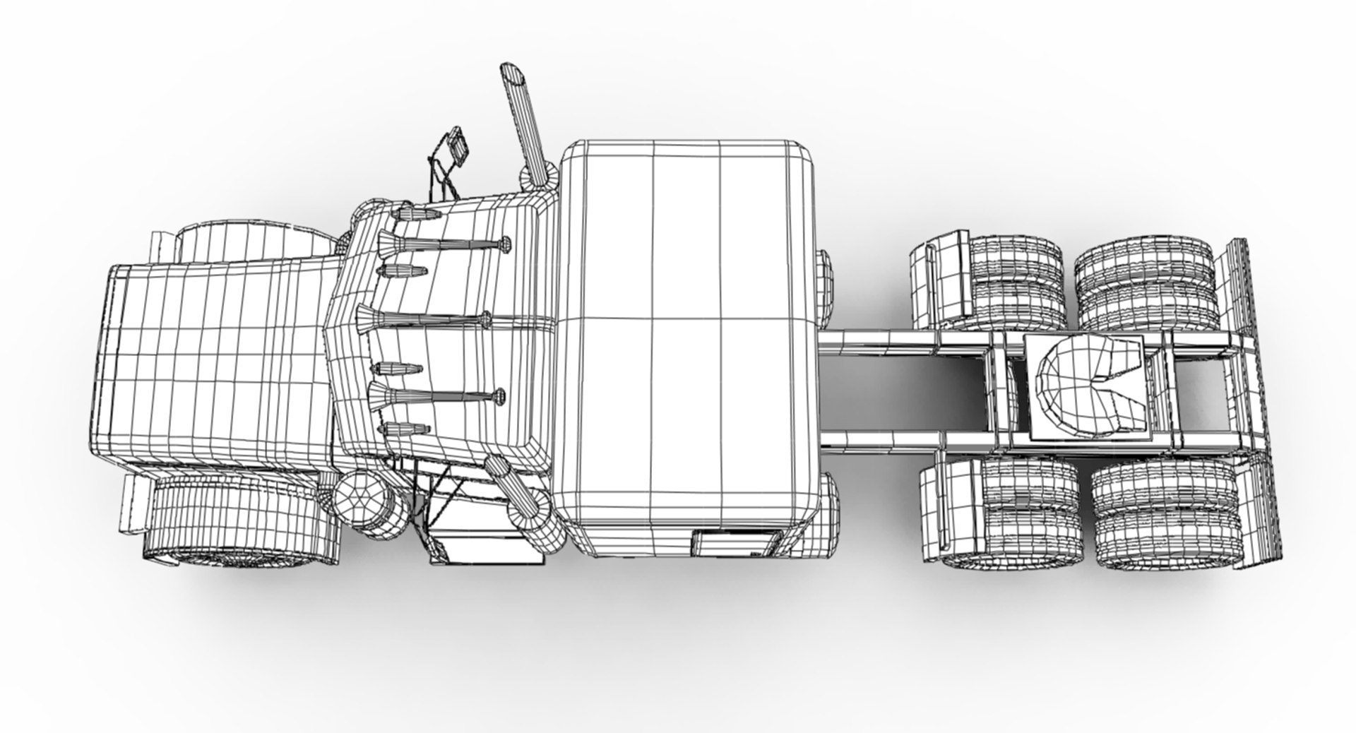 3d model of truck cab